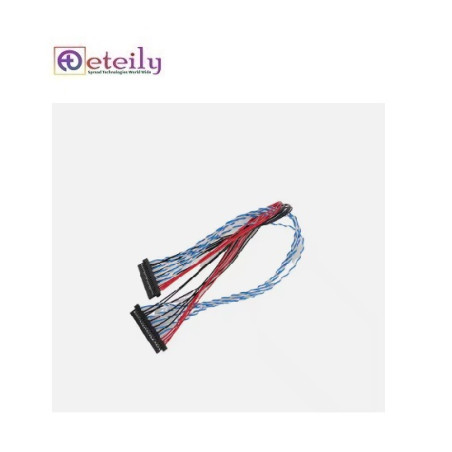 Eteily OEM custom 20 30 40 50 pin LCD Screen lcd panel display lvds cable Harness