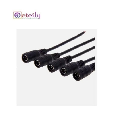 Eteily Wire manufacturer 2pin 2.5 2.1X5.5mm dc power cable plug converter