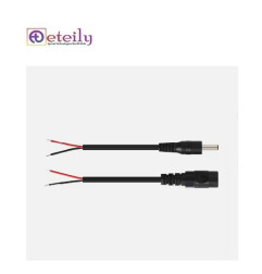 Eteily Wire manufacturer 2pin 2.5 2.1X5.5mm dc power cable plug converter