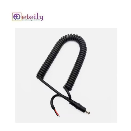 Eteily Customizable high quality Black 3 4 5 6 Core PUR spiral cable coiled wire
