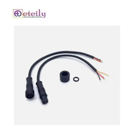 Eteily M8 M12 M16 M24 Waterproof Connector Manufacturer PVC 3pin Waterproof Cable Assemblies