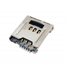 SIM Card 6Pin  + Micro-SIM Card Sockets, 8Pin Connector Push-Pull Type