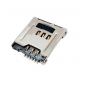 SIM Card 6Pin  + Micro-SIM Card Sockets, 8Pin Connector Push-Pull Type