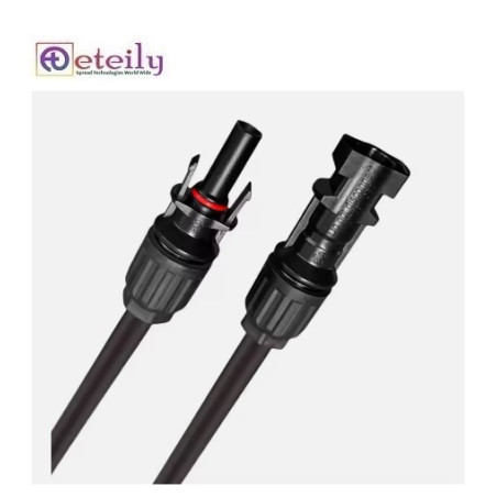 Eteily Solar Dc Photovoltaic Cable 6mm2 Solar Cable Pv Wire Extension With Solar Connector Mc 4 Cable