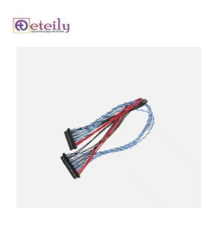 Eteily Oem Custom Qualified Generic Lvds Extension Cable Display Digital Printet Cable Lvds 40 30 Pin Cable