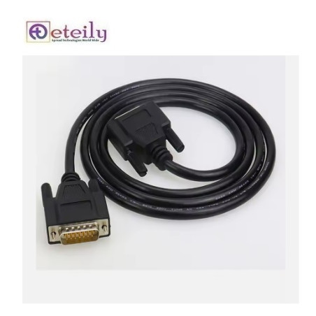 Eteily RS485 RS232 Pl2303 Db9 Serial D-sub 15 Pin Female Flat Cable Connector Power Cables With Bare Wire End Cable