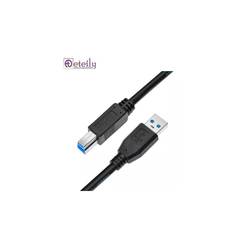 Eteily Right Angle USB Data Sync Printer Cable Lead 2m BLACK USB 2.0 AM to BM Cable Eteily Right Angle USB Data Sync Printer Cable Lead 2m BLACK USB 2.0 AM to BM Cable