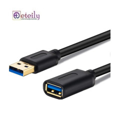 Eteily USB Extension Cable 1m/2m/3m USB Male to Female Lead with Signal Amplification Active Cord