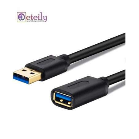 Eteily USB Extension Cable 1m/2m/3m USB Male to Female Lead with Signal Amplification Active Cord
