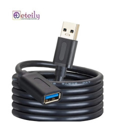 Eteily USB Extension Cable 1m/2m/3m USB Male to Female Lead with Signal Amplification Active Cord