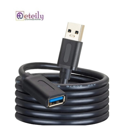 Eteily USB Extension Cable 1m/2m/3m USB Male to Female Lead with Signal Amplification Active Cord