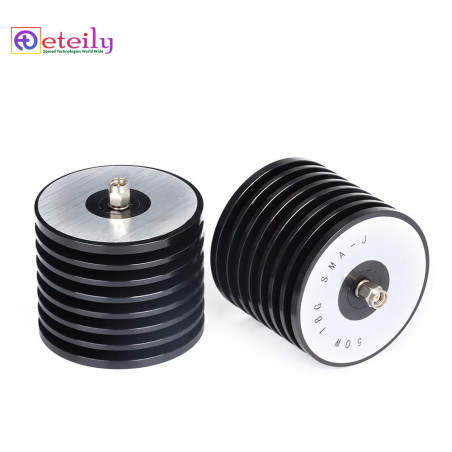 Eteily rf 18ghz termination 50 ohm sma male dummy load dc to 18ghz terminator 50w terminals