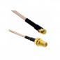 SMA Female Bulkhead St. Connector With RG316 Cable (L-3Mtr) + MMCX Male R/A Connector SMA Female Bulkhead St. Connector With RG316 Cable (L-3Mtr) + MMCX Male R/A Connector