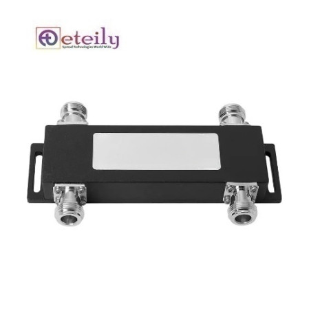 Eteily UHF N/4.3-10 Female 350-470MHZ 3dB 10dB RF 2x2 Hybrid Coupler