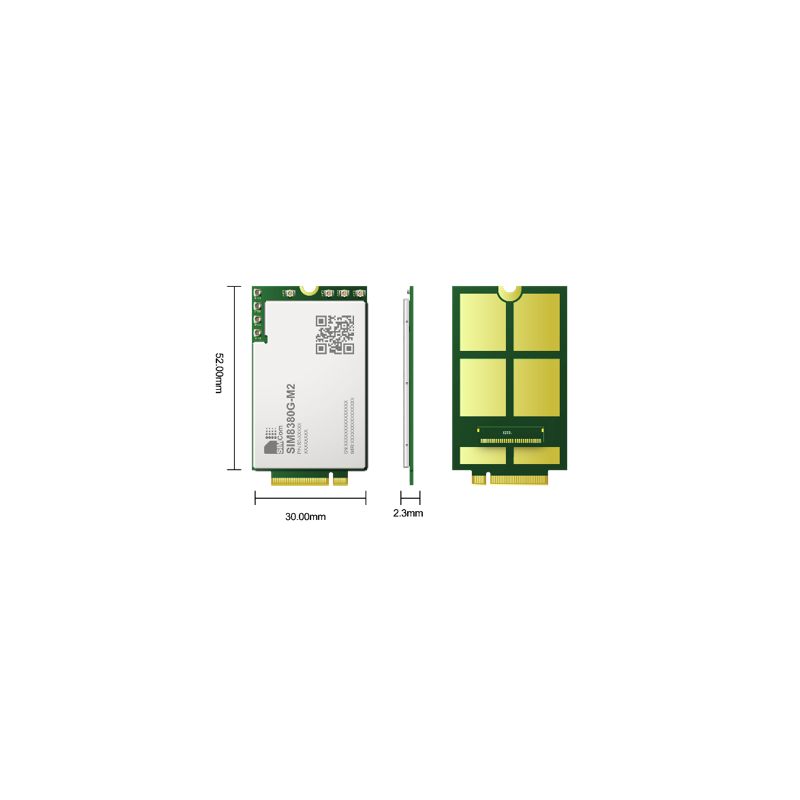 SIMCom SIM8380G-M2 Multi-Band 5G NR/LTE-FDD/LTE-TDD/HSPA+ Module SIMCom SIM8380G-M2 Multi-Band 5G NR/LTE-FDD/LTE-TDD/HSPA+ Module