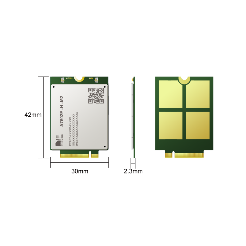 SIMCom A7602E-H-M2 LTE Cat 4 Module