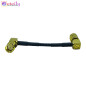 SMA Male Right Angle Connector With LMR100 Cable (L-6CM) + SMA Male Right Angle Connector (Facing Upside)