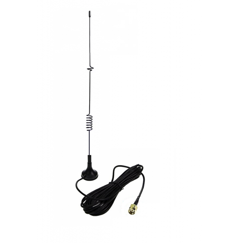 868MHz 9dBi Spring Magnetic Antenna With RG174 Cable (L-3Mtr) + SMA Male St. Connector 868MHz 9dBi Spring Magnetic Antenna With RG174 Cable (L-3Mtr) + SMA Male St. Connector