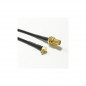 RP SMA Female Bulkhead St. Connector With RG174 (L–3Mtr) + MMCX Male Right Angle Connector RP SMA Female Bulkhead St. Connector With RG174 (L–3Mtr) + MMCX Male Right Angle Connector