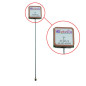GPS/GLONASS L1+L2 Active Ceramic Patch Antenna With 1.13mm Cable (L-10cm) + UFL (25*25*2mm)