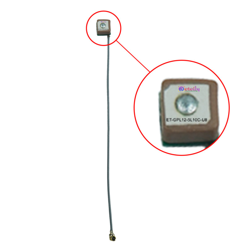 GPS/GLONASS L1+L2 Active Ceramic Patch Antenna With 1.13mm Cable (L-10cm) + UFL (8*8*4 mm) GPS/GLONASS L1+L2 Active Ceramic Patch Antenna With 1.13mm Cable (L-10cm) + UFL (8*8*4 mm)