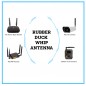 5G 6dBi Rubber Duck Whip Antenna With SMA Male Moveable Connector