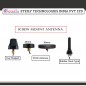 3G Screw Mount Puck Antenna With RG174 Cable (L-3Mtr) + SMA Male St. Connector (46MM)