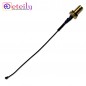SMA Female St. B/H Connector With 1.13mm Cable (L-10CM) + UFL Connector