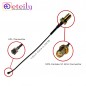 SMA Female St. B/H Connector With 1.13mm Cable (L-10CM) + UFL Connector
