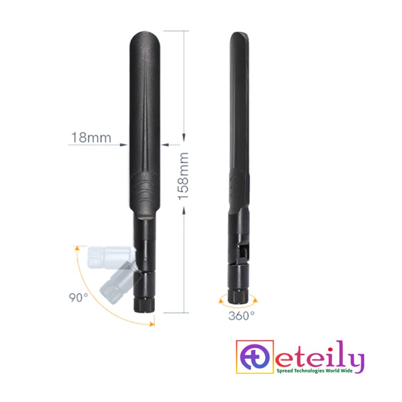 3G 6dBi Rubber Duck Whip Antenna With SMA Male Movable Connector 3G 6dBi Rubber Duck Whip Antenna With SMA Male Movable Connector