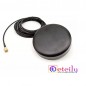 GSM 6dBi Magnetic Mount Puck Antenna With RG174 Cable (L-3Mtr) + SMA Male St. Connector (80MM) GSM 6dBi Magnetic Mount Puck Antenna With RG174 Cable (L-3Mtr) + SMA Male St. Connector (80MM)