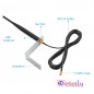 4G 5dBi Rubber Duck Antenna With RG174 Cable (L-3Mtr) + SMA Male St. Connector (With L Bracket) 4G 5dBi Rubber Duck Antenna With RG174 Cable (L-3Mtr) + SMA Male St. Connector (With L Bracket)