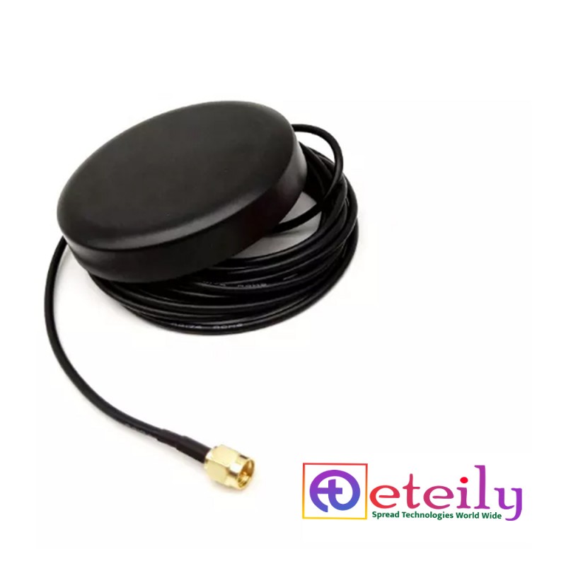 4G Adhesive Mount Puck Antenna With RG174 (L-3Mtr) Cable + SMA Male St. Connector (80MM) 4G Adhesive Mount Puck Antenna With RG174 (L-3Mtr) Cable + SMA Male St. Connector (80MM)