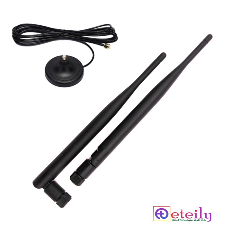 868MHz 5dBi Rubber Magnetic Antenna With RG174 Cable (L-3Mtr) + SMA Male St. Connector 868MHz 5dBi Rubber Magnetic Antenna With RG174 Cable (L-3Mtr) + SMA Male St. Connector