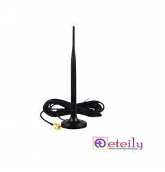 433MHz 5dBi Rubber Magnetic Antenna With RG174 Cable (L -3Mtr) + SMA Male St. Connector