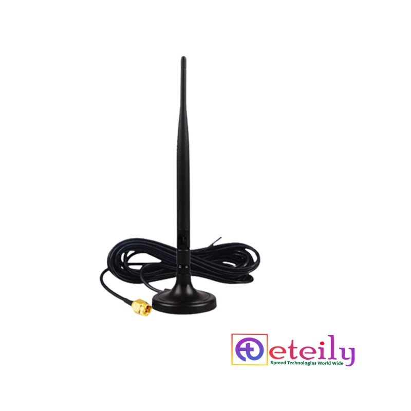 433MHz 5dBi Rubber Magnetic Antenna With RG174 Cable (L -3Mtr) + SMA Male St. Connector 433MHz 5dBi Rubber Magnetic Antenna With RG174 Cable (L -3Mtr) + SMA Male St. Connector
