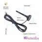 915MHz 3dBi Rubber Magnetic Antenna With RG174 Cable (L-3Mtr) + SMA Male St. Connector