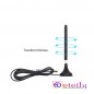 915MHz 3dBi Rubber Magnetic Antenna With RG174 Cable (L-3Mtr) + SMA Male St. Connector 915MHz 3dBi Rubber Magnetic Antenna With RG174 Cable (L-3Mtr) + SMA Male St. Connector