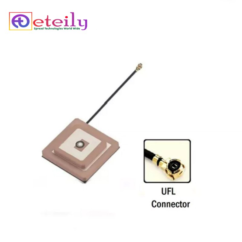 GPS/GLONASS L1+L2 Active Ceramic Patch Antenna With 1.13MM Cable (L-10CM) + UFL (25*18) GPS/GLONASS L1+L2 Active Ceramic Patch Antenna With 1.13MM Cable (L-10CM) + UFL (25*18)