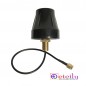 GPS/IRNSS L1+L5 Screw Mount Cup Shape Antenna With RG174 Cable (L-3mtr) + SMA Male St. Connector GPS/IRNSS L1+L5 Screw Mount Cup Shape Antenna With RG174 Cable (L-3mtr) + SMA Male St. Connector