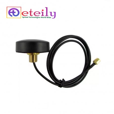 GNSS L2 Screw Mount Puck Shape Antenna With RG174 Cable (L-3mtr) + SMA Male St. Connector (46MM)