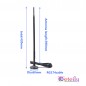 2.4GHz 9dBi Rubber Magnetic Antenna With RG174 Cable (L-3Mtr) + RP SMA Male St. Connector 2.4GHz 9dBi Rubber Magnetic Antenna With RG174 Cable (L-3Mtr) + RP SMA Male St. Connector
