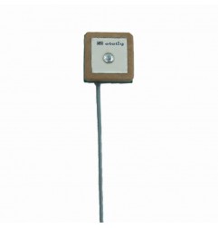 GPS L1 Active Ceramic Patch Antenna With 1.13mm Cable (L-10CM) + UFL (15*15*4mm)