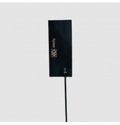 GPS/GLONASS/IRNSS L1+L2+L5 Flexible PCB Antenna With 1.13mm Black Cable (L-10cm) + UFL (38*16mm)