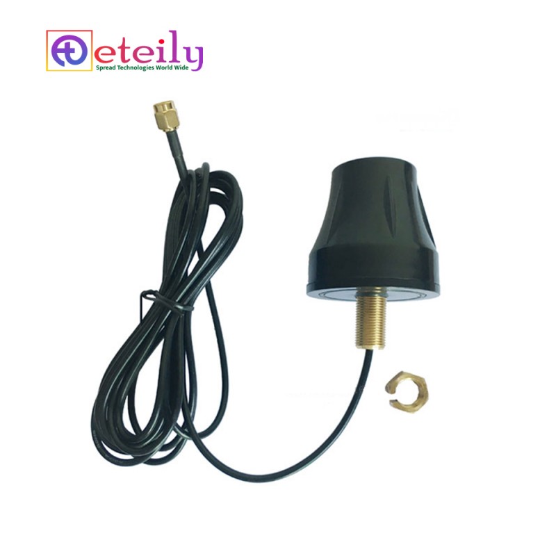 2.4GHz Screw Mount Cup Shape Antenna With RG174 Cable (L-3Mtr) + SMA Male St. Connector 2.4GHz Screw Mount Cup Shape Antenna With RG174 Cable (L-3Mtr) + SMA Male St. Connector