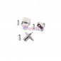 BNC (F) 4 Hole Panel Mount Connector for RG174 Cable