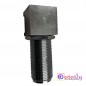 N Female Bulkhead R/A PCB Mount Connector (LONG THREAD SW)