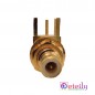SMB (M) R/A Bulkhead PCB Mount Connector