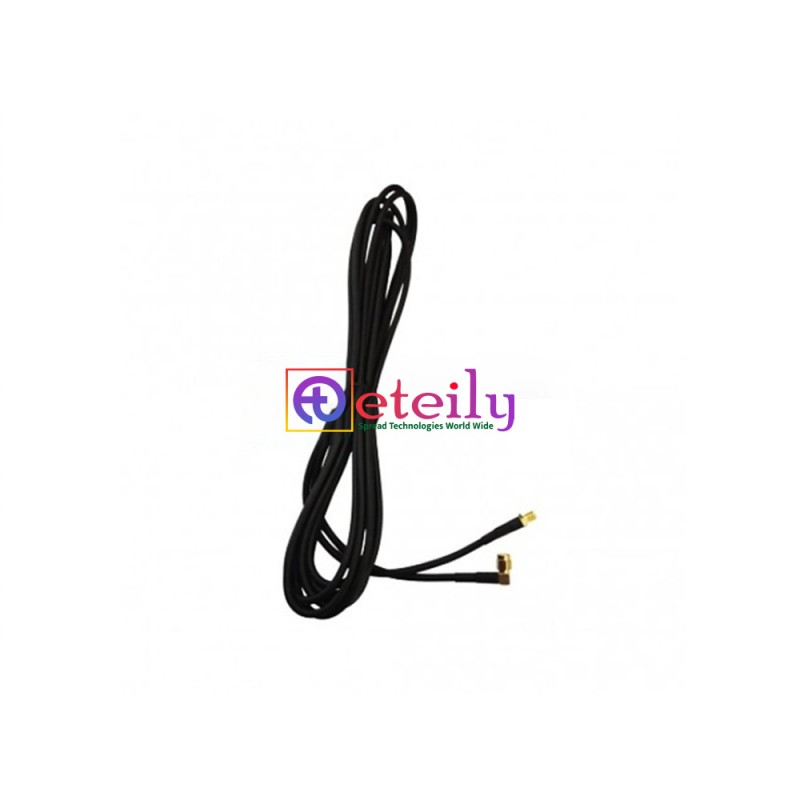 SMA Female St. Connector With RG58 Cable (L-3Mtr) + SMA Male Right Angle Connector SMA Female St. Connector With RG58 Cable (L-3Mtr) + SMA Male Right Angle Connector