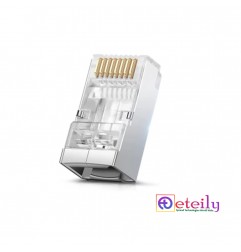 RJ45 Male Connector Silver Plated